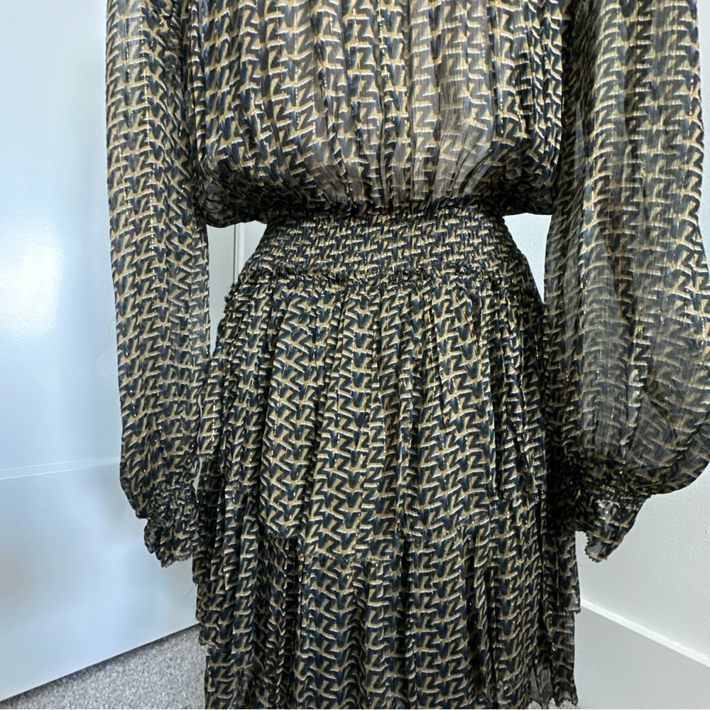 Zadig & Voltaire Rulie Chiffon Mini Dress womens size small NWOT - Picture 9 of 15